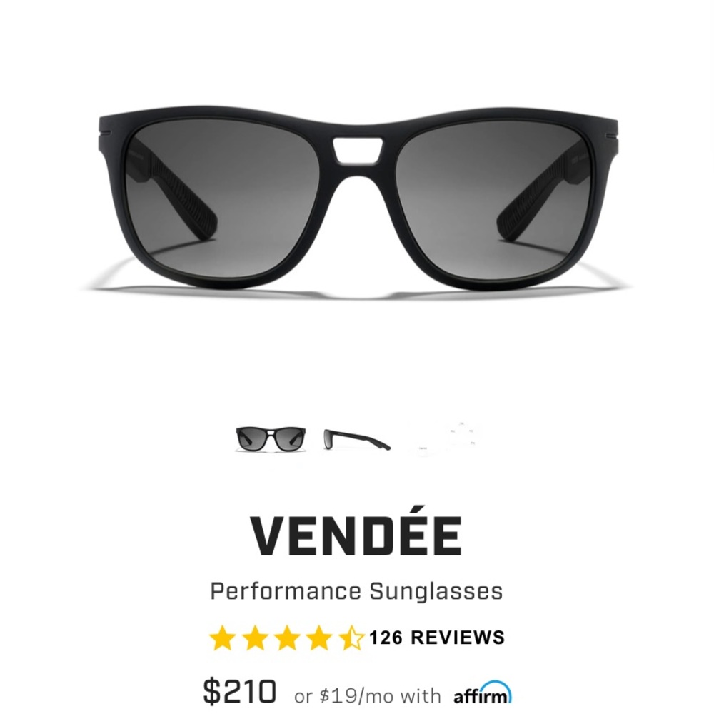Roka vendee sunglasses- Black carbon